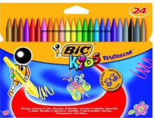 Цветные карандаши для рисования для детей bic KREDKI ŚWIECOWE BIC KIDS PLASTIDECOR PUDEŁKO 24 SZT - 829772