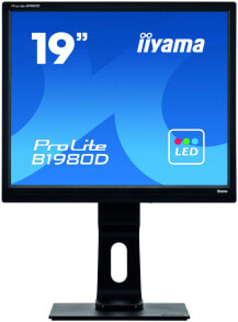 Мониторы iiyama ProLite B1980D-B1 монитор для ПК 48,3 cm (19") 1280 x 1024 пикселей SXGA LED Черный