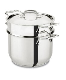 Stainless Steel 6 Qt. Covered Multi-Pot with Pasta Insert