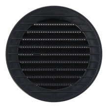 EDM Recessed round ventilation grille with mosquito net 100 mm