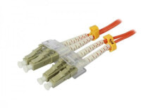 Кабели и разъемы для аудио- и видеотехники Synergy 21 S216725 волоконно-оптический кабель 10 m OM2 2x LC Оранжевый