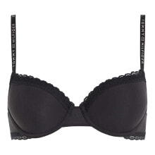 TOMMY HILFIGER Tonal Logo Lace Demi Bra