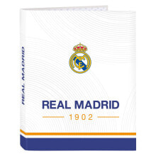 Ring binder Real Madrid C.F. Blue White A4 26.5 x 33 x 4 cm