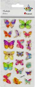 Наклейки для детского творчества titanum Naklejki wypukłe z żywicy epoksydowej motyle 19szt