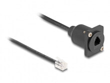 D-Typ RJ10 Kabel Stecker zu Buchse schwarz 30 cm - Cable - Digital