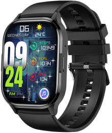 Купить умные часы и браслеты Wotchi: AMOLED Smartwatch W21HK – Black - Black