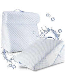 Supportive Cooling Gel Memory Foam Triangle Bed Wedge Pillow - Adjustable Hight купить онлайн