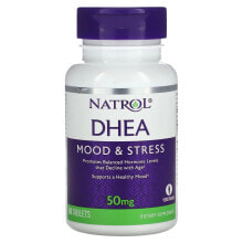 Витамины и БАДы для мужчин Natrol, DHEA, 50 mg, 60 Tablets