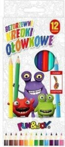 Цветные карандаши для рисования для детей Titanum Colored pencils 12 colors Fun &amp; Joy (TITA0143)