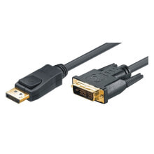 Компьютерные разъемы и переходники M-Cab 7003471 видео кабель адаптер 1 m DVI-D DisplayPort Черный