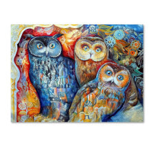 Trademark Global oxana Ziaka 'Owls' Canvas Art - 24