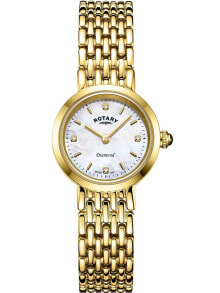 Женские наручные часы с золотым браслетом Rotary LB00900/41/D Balmoral ladies 23mm 5ATM
