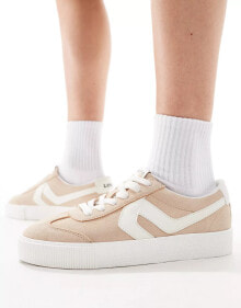 Levi's – Sneak – Wildleder-Sneaker in Beige mit Logo