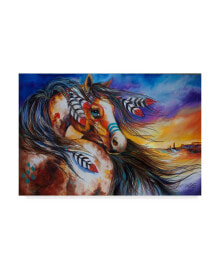 Trademark Global marcia Baldwin '5 Feathers Indian War Horse' Canvas Art - 19