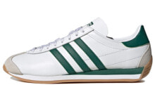 adidas originals COUNTRY OG 防滑耐磨 低帮 跑步鞋 男女同款 白绿色 / Кроссовки Adidas originals COUNTRY OG FZ0013
