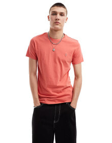 Купить мужские футболки и майки AllSaints: AllSaints Tonic short sleeve crew neck t-shirt in orange