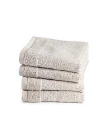 Clean Design Home x Martex Allergen-Resistant Savoy 4 Pack Wash Towel Set