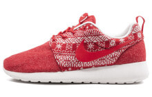 Nike Roshe Run 减震防滑 低帮 跑步鞋 女款 红白 圣诞节 / Кроссовки Nike Roshe Run 685286-661