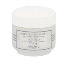 Sisley Night Cream With Collagen And Woodmallow 50 ml nachtcreme Feine Linien & Falten für Frauen