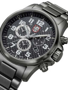 Мужские наручные часы со стальным браслетом Luminox XL.1942 Atacama Field Alarm Chronograph 1940 Series 45mm 100M