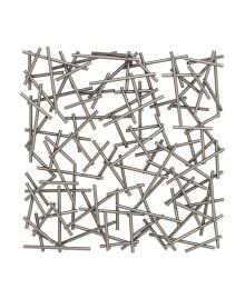 CosmoLiving large Contemporary Style Abstract Art Square Metal Wall Decor Sculpture