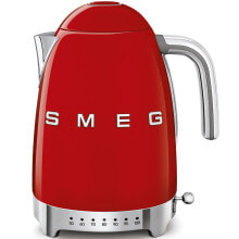 Чайник электрический с регулировкой температуры Smeg KLF04RDEU 1,7 л 2400 Вт красный