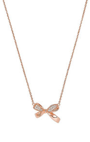 Ювелирные колье Charming bronze necklace with a bow EG3543221