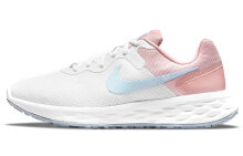 Nike REVOLUTION 6 6 nn 透气 低帮 跑步鞋 女款 粉白色 / Кроссовки Nike REVOLUTION 6 6 DC3729-100