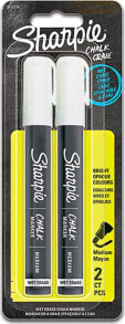 Купить фломастеры для детей Sharpie: Sharpie Sharpie Kreidemarker-feucht abwischbar M weiß 2er Blister