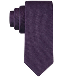 Calvin Klein men's Silver-Spun Solid Tie