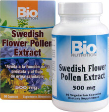 Витамины и БАДы для мужчин Bio Nutrition Swedish Flower Pollen Extract Цветочная пыльца 500 мг 60 таблеток