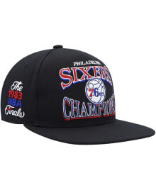 Mitchell & Ness men's Black Philadelphia 76ers Hardwood Classics SOUL Champions Era Diamond Snapback Hat