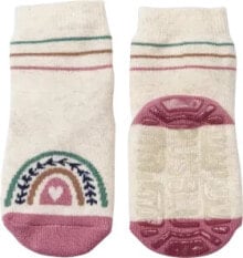 Купить детские товары PUSBLU: Stoppersocken mit Regenbogen-Motiv, beige, Gr. 19/20, 1 St