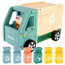 WOOMAX Wooden Garbage Truck