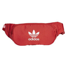 Мужские поясные сумки Мужская поясная сумка текстильная красная спортивная  Adidas Essential Cbody