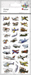 Набор наклеек для детского творчества Titanum Naklejki wypukłe miękkie maszyny latające 28szt