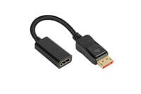 DP-AD09 - 0.2 m - DisplayPort - HDMI - Male - Female - Straight