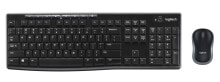 Комплекты из игровых клавиатуры и мыши Logitech MK270 клавиатура Беспроводной RF QWERTZ Немецкий Черный 920-004511