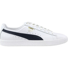 Puma Clyde Core L Foil Lace Up Mens White Sneakers Casual Shoes 364669-02