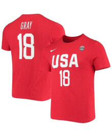Nike women's Chelsea Gray USA Basketball Red Name and Number Performance T-shirt