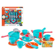 Toy food and tableware for girls