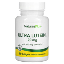 Лютеин, зеаксантин NaturesPlus, Ultra Lutein with Zeaxanthin, 20 mg, 60 Softgels