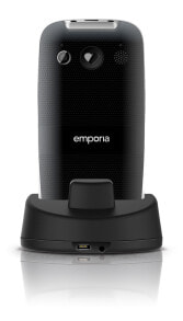 Кнопочные телефоны emporia EUPHORIA 5,84 cm (2.3") 90 g Черный, Серебристый V50_001