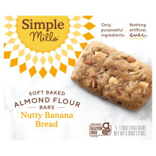 Soft Baked Almond Flour Bars, Peanut Butter Chocolate Chip, 5 Bars, 1.19 oz (34 g) Each