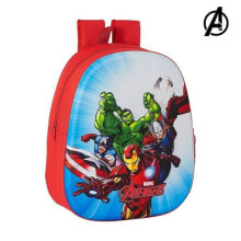 Школьные рюкзаки и ранцы повседневный рюкзак для мальчика 3D The Avengers Красный цвет, 10 л