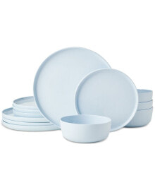 Mikasa madison Misty Blue 12 Pc. Dinnerware Set, Service for 4