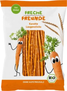 Купить детское питание FRECHE FREUNDE: Kindersnack Laugensticks Karotte, 75 g