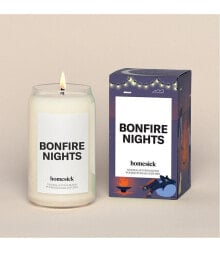 Homesick Bonfire Nights Candle White