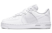 Nike Air Force 1 Low React 低帮 板鞋 GS 白灰 / Кроссовки Nike Air Force 1 Low React GS CT5117-101