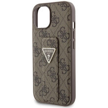 GUESS Guhcp15Spgs4Tdw iPhone 151413 6.1 Grip Stand 4G Triangle Strass phone case